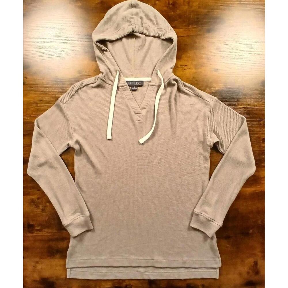 Free Fly Women's Bamboo Lightweight Hoodie UPF Breathable Lightweight Beige‎ S